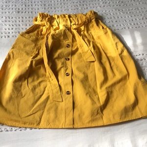Button midi skirt